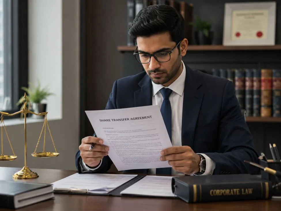 Share transfer agreement review — Modest Consulting Services managing UAE company ownership transfer